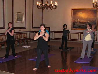 Cia Tweel teaches Halifax Club Yoga